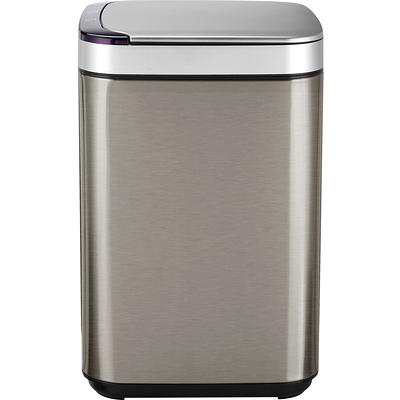 Stainless Steel 13-Gallon Kitchen Trash Can with Step Lid Charcoal - Yahoo  Shopping