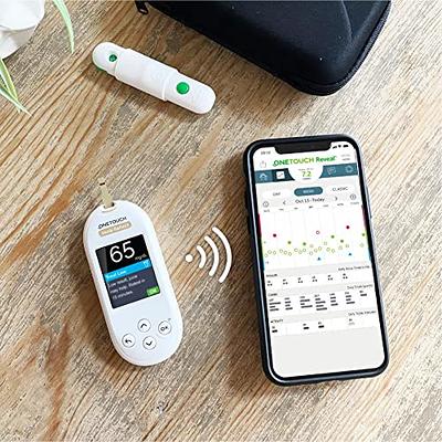 Fora 6 Connect Blood Glucose Set with 1 Meter, 50 Test Strips, 50 Lancets, Painless Design Lancing Device, Carry Case, Accurate Blood Sugar