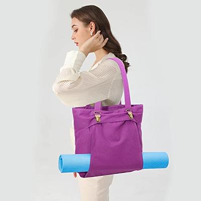 KUAK Yoga Mat Bag with Adjustable Yoga Mat Carriers Pocket, Canvas Tote  Bags, Carryall Shoulder Bag for Women Workout Pilates Office Workout Travel  Gym - Yahoo Shopping