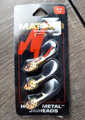 Matzuo 1/4 Oz. Heavy Metal Jig Head Fishing Lures 3 Pack - Yahoo