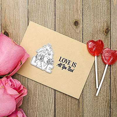 Clear Stamps for Crafts,Heart Clear Stamps Valentine Heart Stamps for Card  Making Scrapbooking