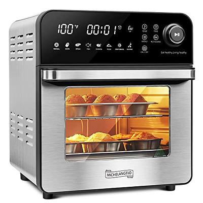 Beelicious 32qt Extra Large Air Fryer, 19-in-1 Air Fryer Toaster Oven Combo with Rotisserie and Dehydrator, Digital Convection Oven Countertop