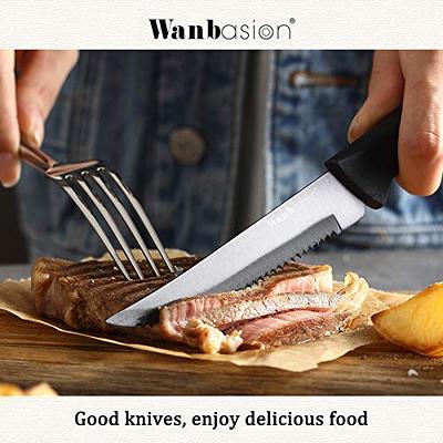 Wanbasion Black Stainless Steel Knife Set, Sharp Kitchen Knife Set  Professional, Kitchen Knife Set Dishwasher Safe with Covers for Cooking