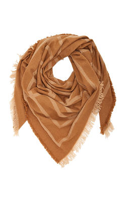 Toteme - Women's Monogram Wool-Cashmere Scarf - Brown - OS - Moda Operandi  - Yahoo Shopping