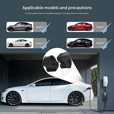  Lectron CCS Adapter for Tesla Model 3,Y, S and X - for Tesla  Owners Only - Fast Charge Your Tesla with CCS Chargers (Black) : Automotive