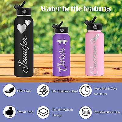 Customizable Etched Simple Modern Summit Water Bottle, 40 Ounce