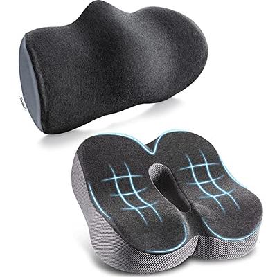 Elviros Adjustable Lumbar Support Pillow Black