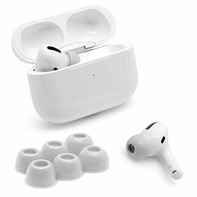 Premium Memory Foam Tips for AirPods Pro & AirPods Pro 2. No Silicone  Eartips Pain. Anti-Slip Eartips. Fit in The Charging Case, 3 Pairs (S/M/L,  Grey)