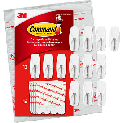 Command Small Picture Hanging Strips 16 Pairs 32 Command Strips Damage Free  White - Office Depot