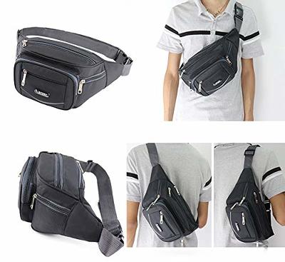 NOOLA Fanny Pack Large Waist Bag Pack for Men Women Hip Bum Bag With Water  Bottle Holder Adjustable Strap Suitable For Outdoors Workout Traveling  Hiking Cycling Dog Walking Black