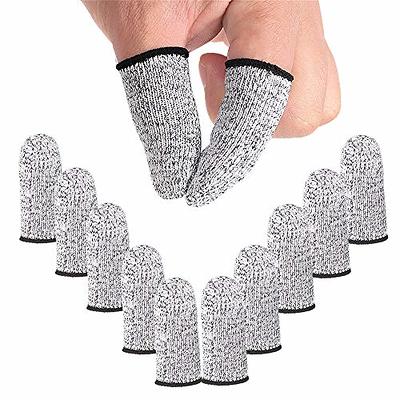 Elfzone Finger Cots Cut Resistant Protector - Finger Covers for Cuts,  Gloves Life Extender, Cut Resistant Finger Protectors for Kitchen, Work,  Sculpture, Anti-Slip, Reusable (Gray, 12PK) - Yahoo Shopping