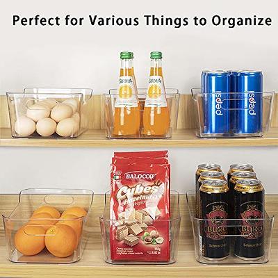 Set Of 6 Refrigerator Organizer Bins - Stackable Fridge Organizers