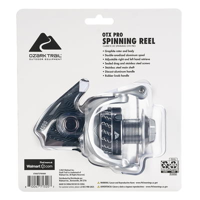 Ozark Trail OTX Pro 4000 Spinning Fishing Reel, 5.1:1 Gear Ratio