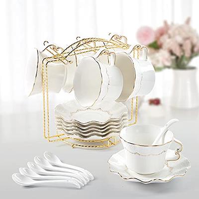 Embossed Tea Cup And Saucer - ApolloBox