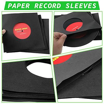 50 Pieces Paper Vinyl Record Sleeves 45 RPM Protection Paper Covers for  Singles Records Square Record Sleeves Outer Album Covers Vinyl Jacket  Covers