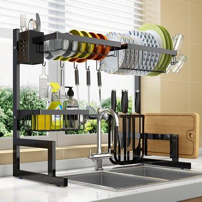 EMBATHER Roll Up Dish Drying Rack Over The Sink, Dish Drying Rack