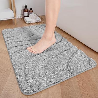 AMOAMI Bath-Mat,Ultra Thin Bathroom Rugs Runner,Rubber Bath Mats for  Bathroom Non Slip,Absorbent Bath Rug for Bathroom Floor, Shower,  Sink（24x47,Grey） - Yahoo Shopping