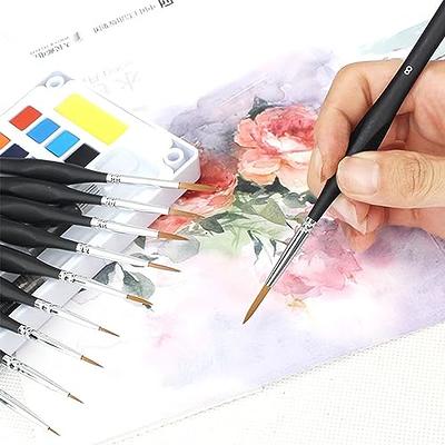 Prasacco 3 Pieces Stencil Brushes Set, Natural Bristle Wooden Handle  Template Brushes Template Paint Brushes for Acrylic Oil Watercolor Art  Painting