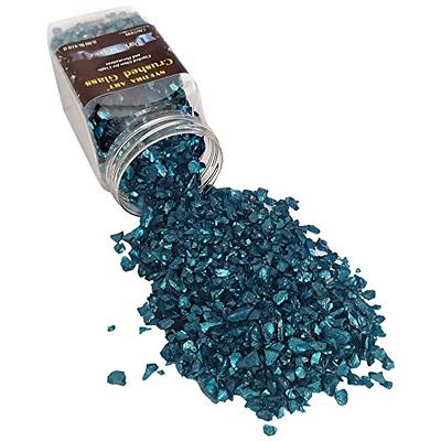 Syedra Crushed Glass for Crafts,Glitter Crushed High Luster Chips, Broken  Glass Pieces, 3-6mm, 410G (Dark Turquoise) - Yahoo Shopping