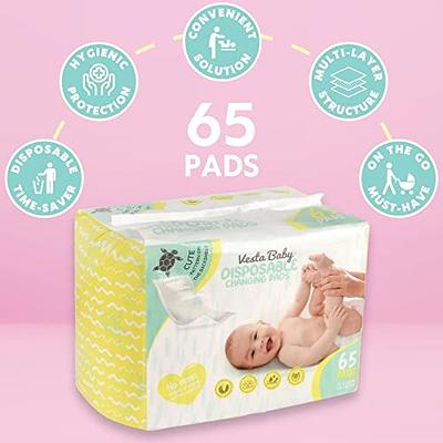 Baby Disposable Changing Pad, 100Pack Soft Waterproof Mat, Portable Diaper  Changing Table & Mat, Leak-Proof Breathable Underpads Mattress Play Pad