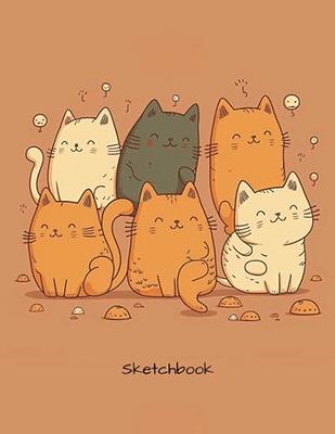 Sketch Book: 6 Kawaii Cute Cats (Premium Cover Design), Extra large 8.5 x  11 inches Blank Unlined Paper, 110 pages, for Notebook, Journal, Sketching,  Drawing, Doodling, Painting, Whiting (vol 5) - Yahoo Shopping