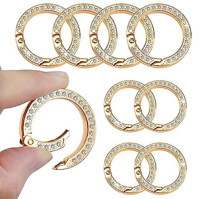 Mini Round Carabiner Clip,10 PCS 3/4 Inch Metal O Ring Carabiner Spring  Clip for Purse Strap, Gold Key Rings for Handbag, Purse Hardware (Gold) -  Yahoo Shopping