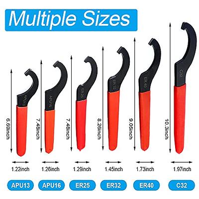 6 Pieces Spanner Wrench Set Adjustable Coilover Wrench Spanners Hook  Wrenches Tools Coilover Wrench