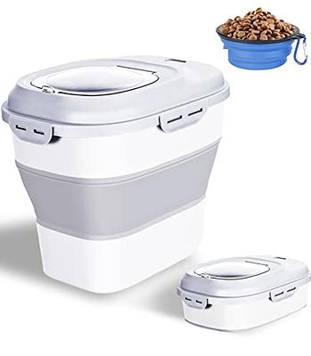 Large Airtight Rice Storage Container with Cup - White