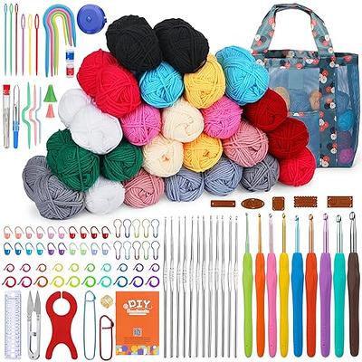 Pnytty Crochet Kit for Beginner Adult, 138 pcs Beginner Crochet Start Kit  Include 24 Rolls Crochet Yarns, Crochet Hooks and Crochet Craft Tools with Basic  Crochet Video Tutorials - Yahoo Shopping