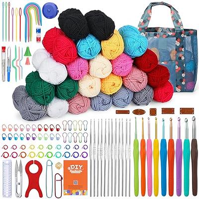 Sytle-Carry Beginner Crochet Kit, Crochet Kits for Kids and Adults, 3 Pcs  Crochet Animal Kit for Kids Beginners 