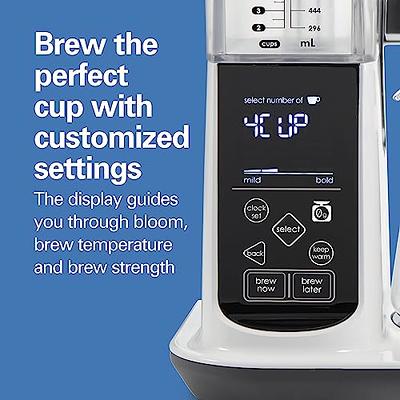 Holstein Housewares 5-Cup Coffee Maker - Pause N Serve, One-Touch  Operation, Non-Stick Warming Plate, Water Level Indicator - Reusable Filter  