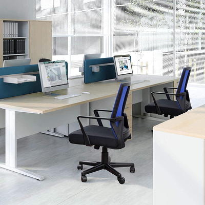 LACOO Office Purple Mid Back Swivel Lumbar Support Desk, Computer