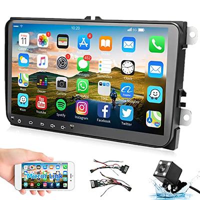 Autoradio Ecran Multimédia Carplay/ Android auto Bluetooth Gps Waze /Google  Map Android VOLKSWAGEN-SEAT-SKODA avec CAMERA de recul + MIC - Équipement  auto