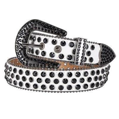 Western Rhinestone Belts Bling Skull Cowgirl Rodeo Fair Cowboy