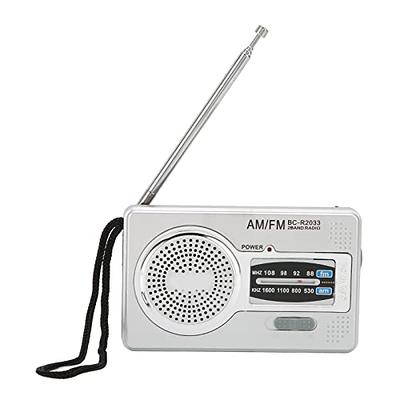  Portable Radio AM FM, Goodes Transistor Radio with Loud  Speaker, Headphone Jack, 2AA Battery Operated Radio for Long Range  Reception, Pocket Radio for Indoor, Outdoor and Emergency Use-Green :  Electronics