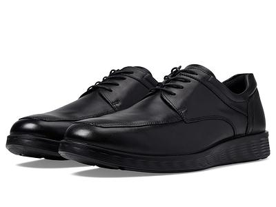 Ecco Men's S Lite Hybrid Apron Toe Leather Derby Shoe in Black