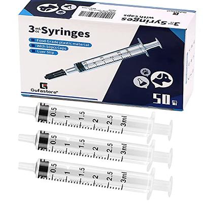 5 Pack 20ml Syringe, Large Plastic Syringe for Scientific Labs, Dispensing,  Measuring, Watering, Refilling, Multiple Uses