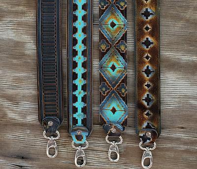 Ready To Ship Distressed Embossed Leather Western Cross Body Rodeo Purse  Strap Or Camera with Clips - Yahoo Shopping