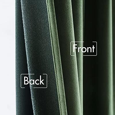 MIULEE Velvet Curtains 108 inches Long 2 Panels - Luxury Blackout