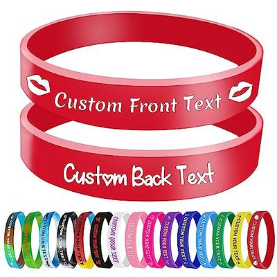 Custom Silicone Bracelets Make Your Own Rubber Wristbands With CUSTOM  Message/logo, High Quality Personalized Wrist Band Rubber Bracelet - Etsy