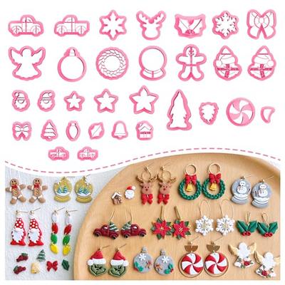 KEOKER Clay Cutters for Polymer Clay Jewelry Fruit Polymer Clay Cutters for  Earrings Jewelry Making 12 Shapes Fruit Plant Clay Earrings Cutters Clay  Cutters