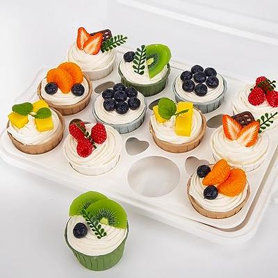 VGOODALL Cake Carrier with Lid, Cake Holder Cupcake Container for