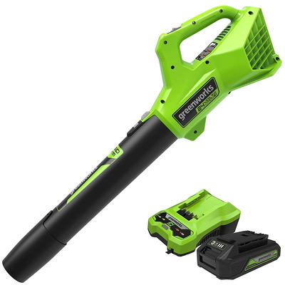 Axial Cordless Leaf Blower, 20-Volt Battery, 90-MPH