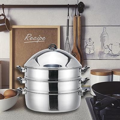 NutriChef 19 qt. Stainless Steel Cookware Stock Pot Heavy Duty Induction Pot  Soup Pot with Lid NCSP20 - The Home Depot