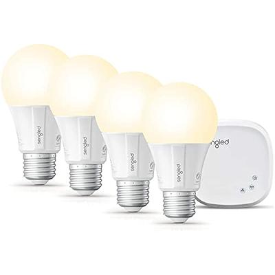 A15 LED Smart Bulb, 5W=40W,Compatible with Alexa, Google Assistant, E12  Base, Dimmable, 2.4G WiFi ONLY, RGB Color Changing, Tunable White  2700K-6500K, Globe Shape, G45 Ceiling Fan Light Bulbs 4 Pack 