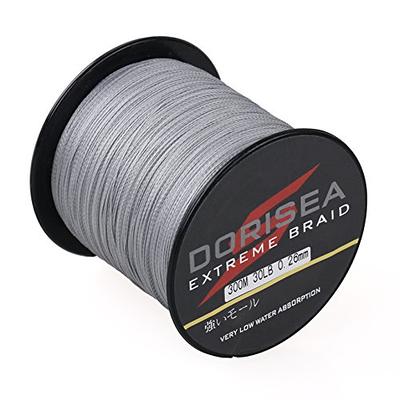 Dorisea Extreme Braid 100% Pe Braided Fishing Line 109Yards-2187Yards 6-550Lb  Test Fishing Wire Grey Fishing String-Abrasion Resistant Incredible  Superline (500m/546Yards 550lb/2.5mm(16Strands)) - Yahoo Shopping