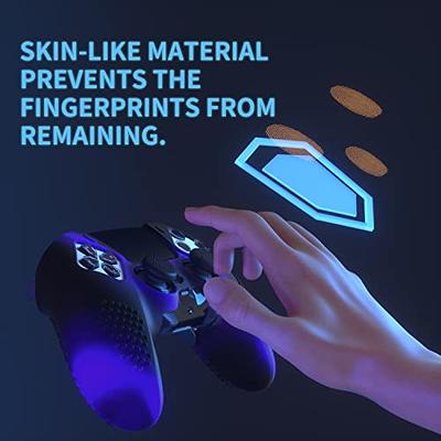 PlayVital Guardian Edition White Ergonomic Soft Anti-Slip Controller  Silicone Case Cover for ps4, Rubber Protector Skin with Joystick Caps for  ps4