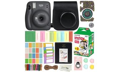 Fujifilm Instax Mini 11 Instant Camera with Case 60 Films and Accessory kit Blush  Pink - Yahoo Shopping