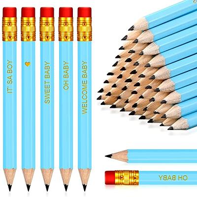 Crtiin 100 Pieces Half Pencils Baby Shower Pencils Sharpened