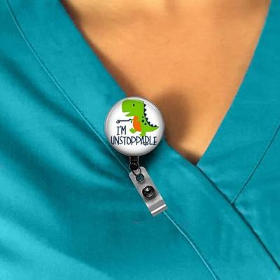 I'm Unstoppable OT Badge Reel, PICU Nurse Badge ID Holder